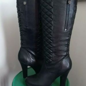 Women's Guess Black Claraa Tall Platform Boots